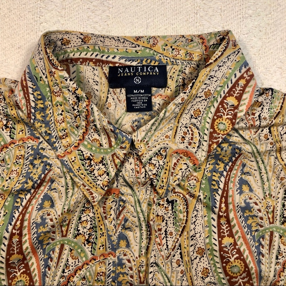 Nautical Jeans Co. misses size Medium cotton shirt